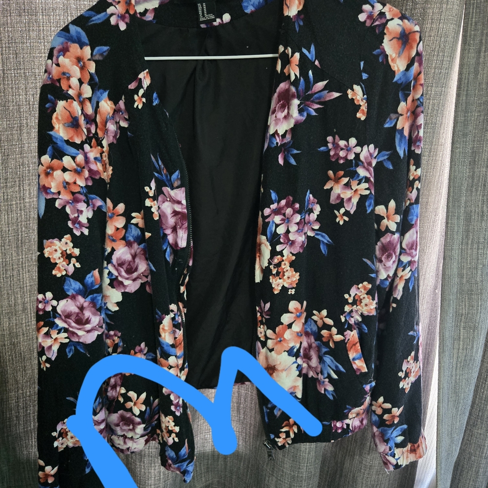 Floral Black Jacket
